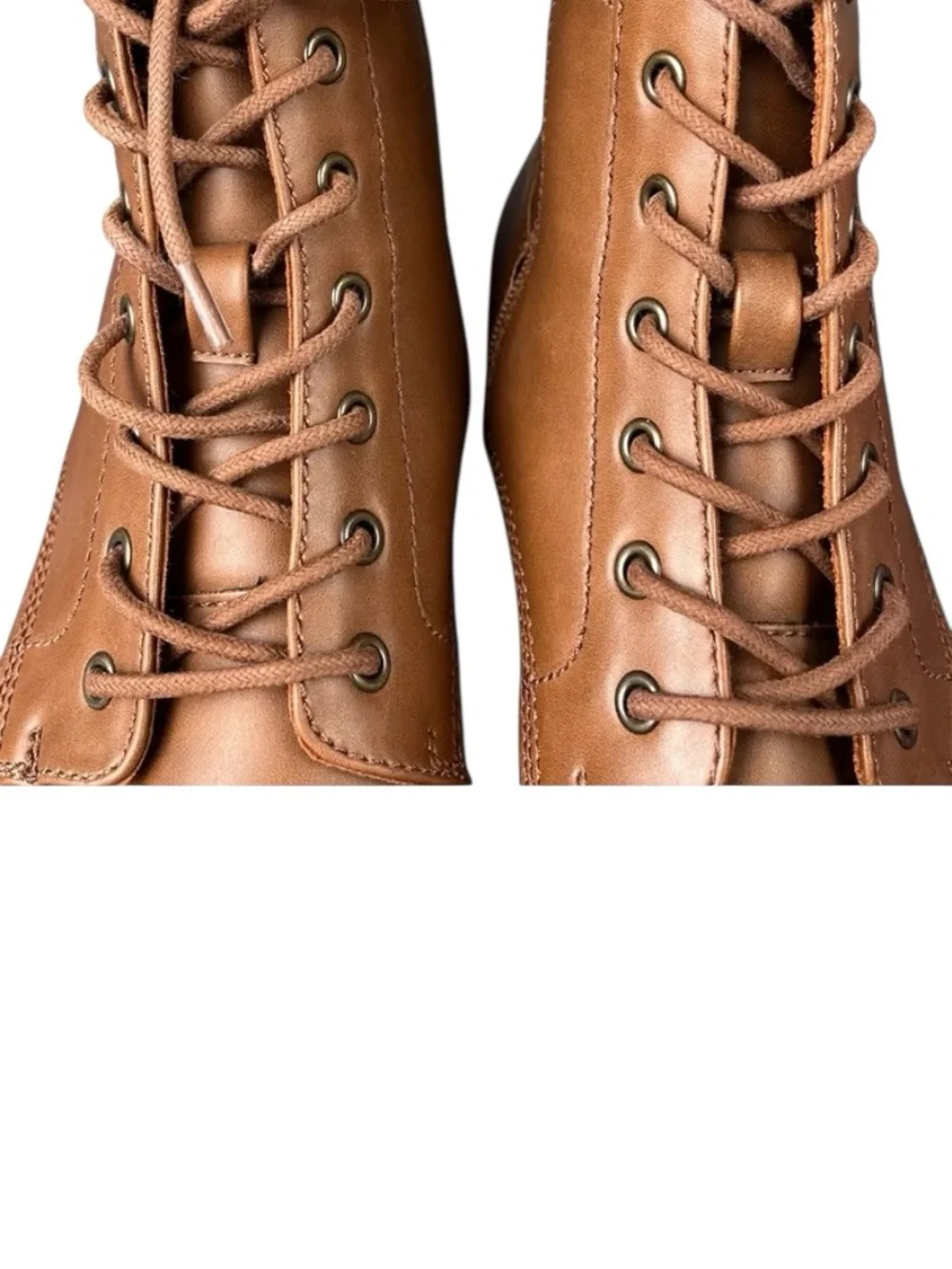 Men’s Frye and Co Shoe Boot Like New  Rubber heel/sole  Lace Up Side Zipper